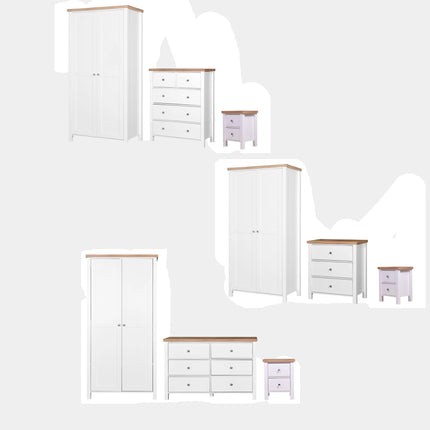 Astbury - 3 Piece Bedroom Set - 3 Drawer Chest - White