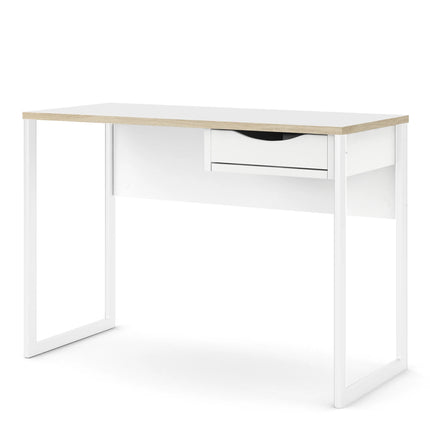 Function Plus Desk 1 Drawer Scratch Resistant Laminate 110cm
