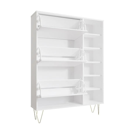 Monaco - 3 Drawer Shoe Cabinet - White