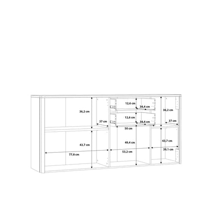 Klara - 4 Door 2 Drawer Chest