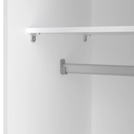 Home Space - Wardrobe with 2 Sliding Doors in White