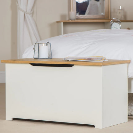 Colorado - Storage Trunk - Soft White with Soft-Close Lid