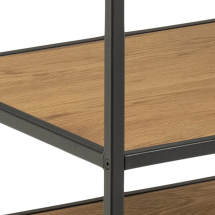 Seaford - Black Metal Clothes Rack with 5 Shelves