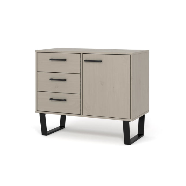 Texas - Sideboard - 1 Door 3 Drawer Grey Waxed Pine