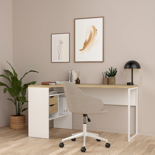 Function Plus - Corner Desk 2 Drawers