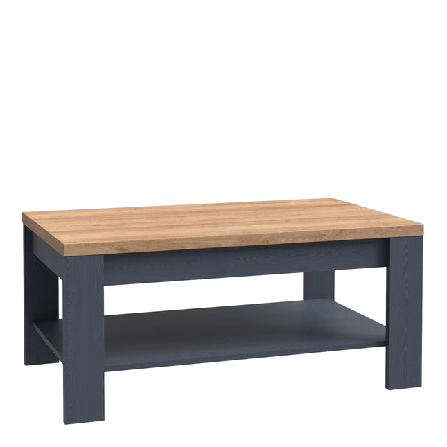 Bohol Coffee Table - Riviera Oak Effect Top, Choice Of Finishes