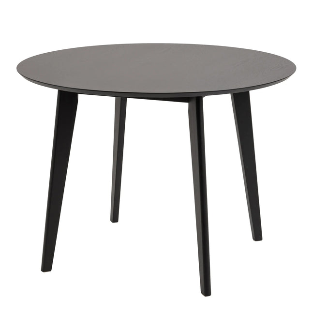 Roxby Round Dining Table Oak Veneer 105cm - Scandinavian