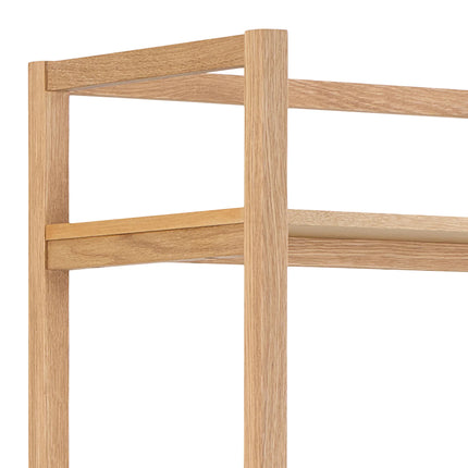 Ludza Rectangular Oak Bookcase With 6 Shelves – Stylish Storage