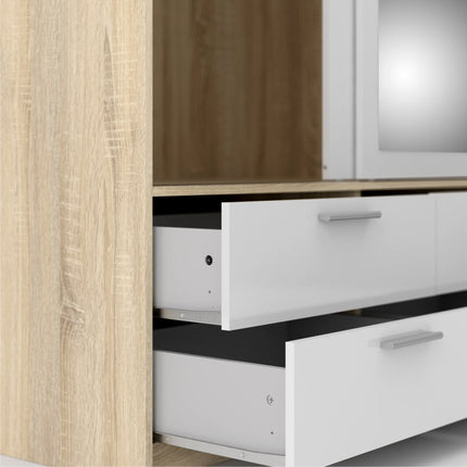 Line - Wardrobe with 3 Doors 6 Drawers