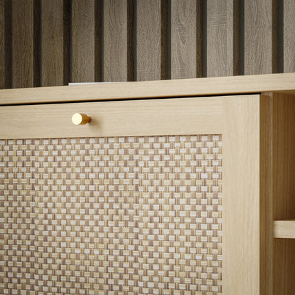 Calasetta - 1 Door 2 Shelf TV Unit in Rattan