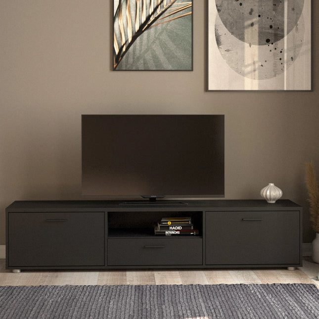 Media - Wide TV Unit With 2 Doors