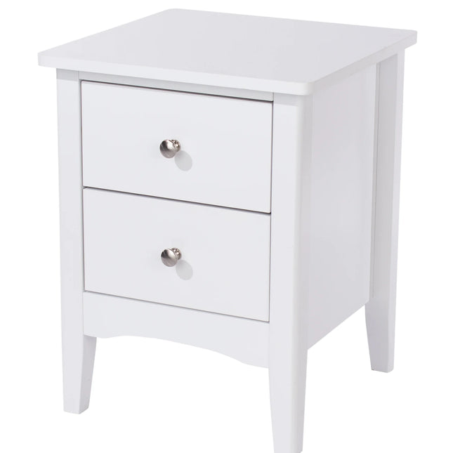 Como - Bedside Table - 2 Drawer Traditional