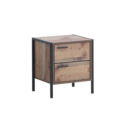 Stretton - 3 Piece Bedroom Set 2 Door Wardrobe - Rustic Oak