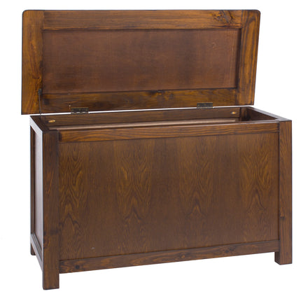 Boston - Storage Trunk - Dark Brown Traditional Pine