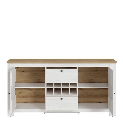 Celesto - 2 Door 2 Drawer Sideboard with Wine Rack