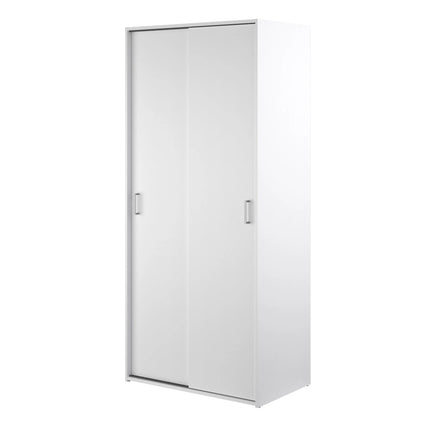Home Space - Wardrobe with 2 Sliding Doors in White