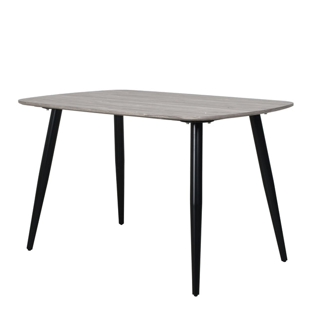 Aspen - Dining Table - Rectangular with Black Tapered Legs