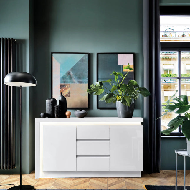 Lyon - 2 Door 3 Drawer Sideboard (Including LED Lighting)