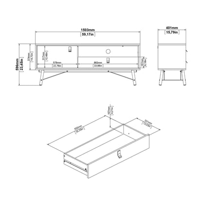 Ry - TV Unit 1 Door + 1 Drawer