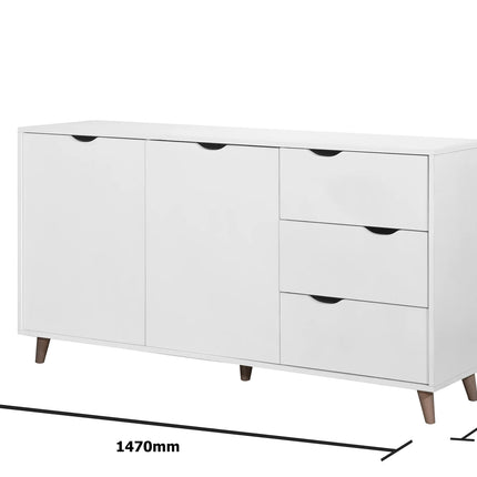 Pulford - Sideboard - 2 Doors & 3 Drawers - White