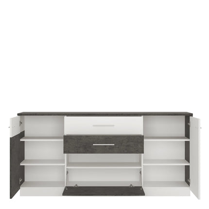 Zingaro - 2 Door 2 Drawer 1 compartment Sideboard