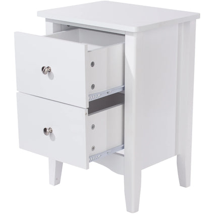 Como - Bedside Table - 2 Drawer Traditional