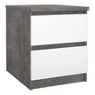 Concrete / White High Gloss