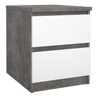 Concrete / White High Gloss
