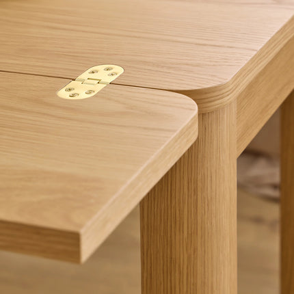 Southampton Extendable Rectangular Dining Table in Matt Oak 90 x 120 cm