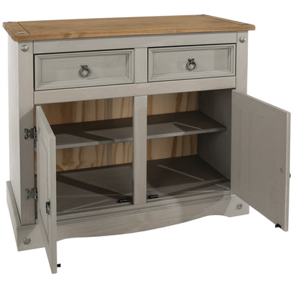 Corona - Sideboard - 2 Door 2 Drawer Pine & Metal Hardware