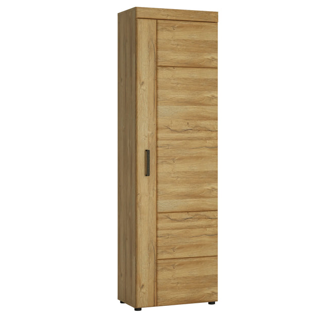 Cortina Tall Cupboard in Grandson Oak with Antique Metal Handles