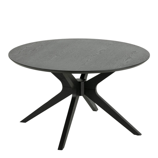 I Duncan Round Coffee Table in Black 80x45cm