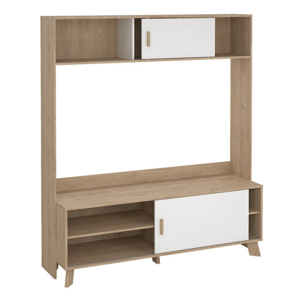 Ikast - TV Wall Unit with 2 Sliding Doors