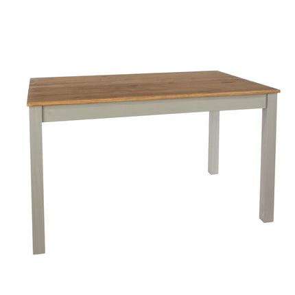Linea - Dining Table - Two-Tone Grey & Antique Waxed Pine