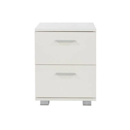 Lido - Bedside Table - 2 Drawer White