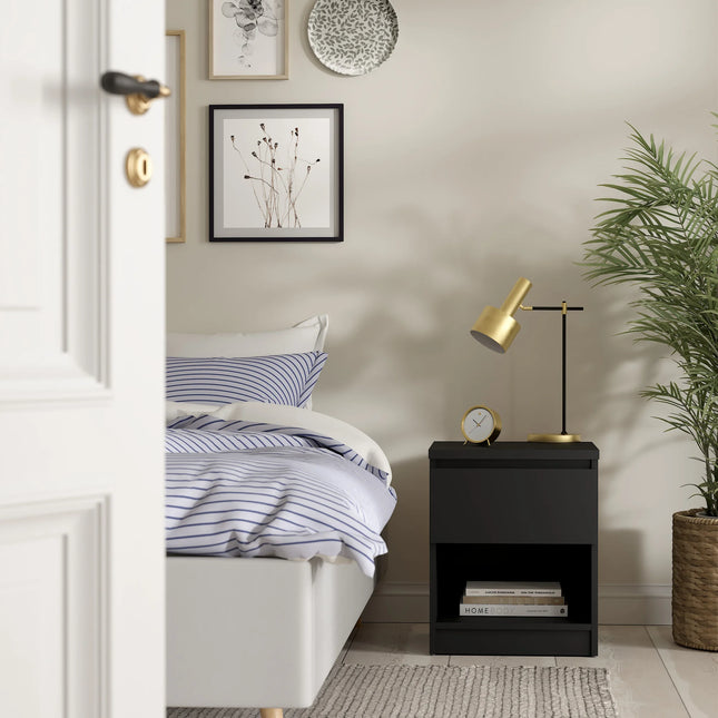 Naia - Bedside 1 Drawer 1 Shelf