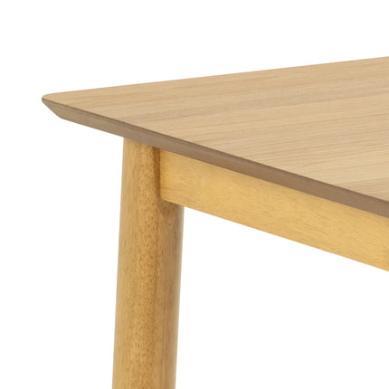 Barlow Rectangular Dining Table & 4 Chairs in Matt Oak – Scandi Style