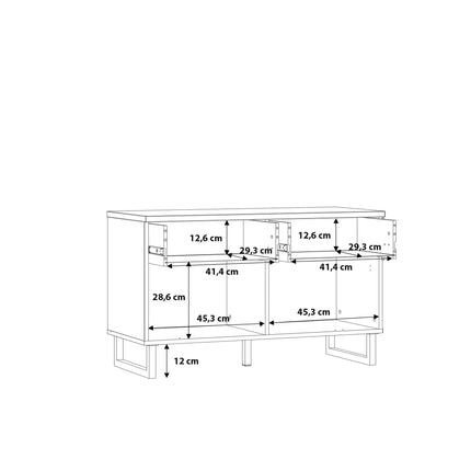 Klara - TV Unit with 1 Drawer 1 Flip Door