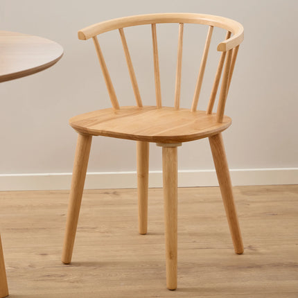 Nagano - Round Dining Table with 4 Ida Dining Chairs