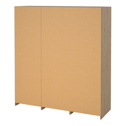 Line - Wardrobe with 3 Sliding Doors, Drawers and Mirror
