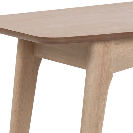 Woodstock 1 Drawer Desk in Oak with White Pigmented Oiled Finish