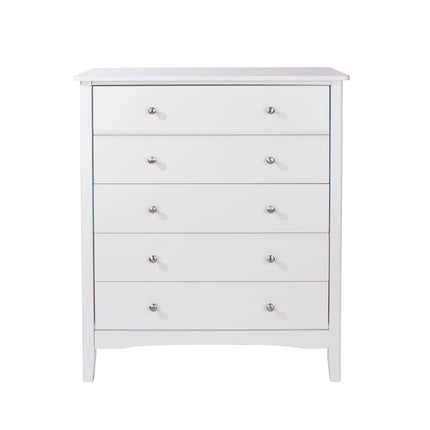 Painted - Luxurious 5 Drawer Chest - Tapered Legs