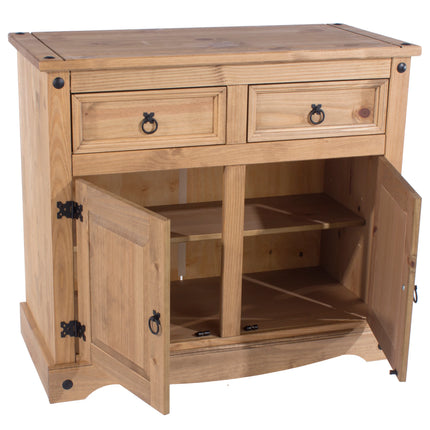 Corona - Sideboard - 2 Door 2 Drawer Pine & Metal Hardware