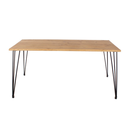 Augusta - Dining Table - Antique Waxed Pine & Hairpin Legs