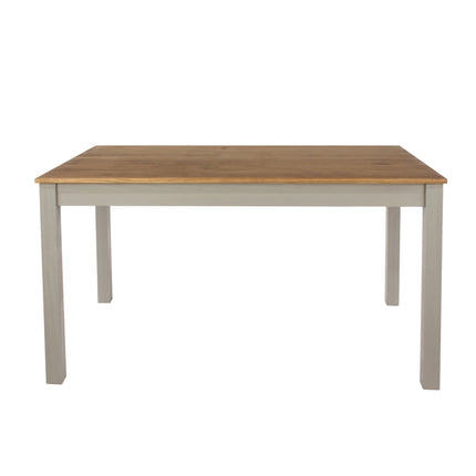Linea - Dining Table - Two-Tone Grey & Antique Waxed Pine