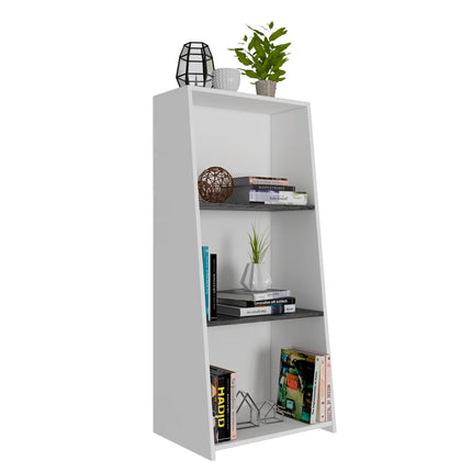 Dallas - Bookcase - 3 Shelf Modern Angled