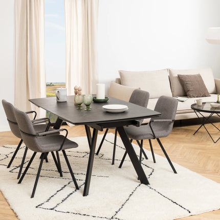 Blackburn - Black Ceramic Dining Table