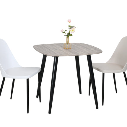Aspen - Dining Table - Square with Tapered Metal Legs
