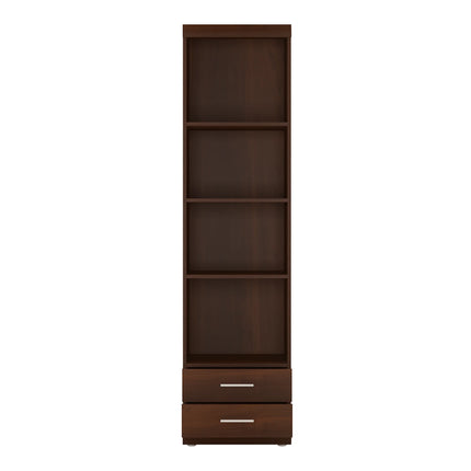 Imperial - Tall 2 Drawer Narrow Cabinet with Open Shelving