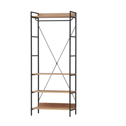 Claire - 4 Shelf Open Wardrobe - Riviera Oak